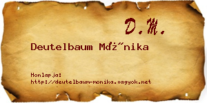 Deutelbaum Mónika névjegykártya
